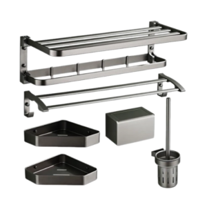 phụ kiện phòng tắm màu xám